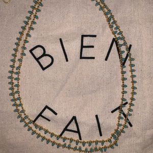 Madewell turquoise layered choker